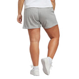 adidas Women's Essentials Linear French Terry Shorts Plus Size Womens Apparel Shorts