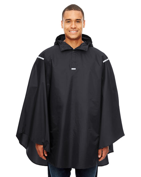 Team 365 Adult Zone Protect Packable Poncho Mens Apparel Jackets & Vests