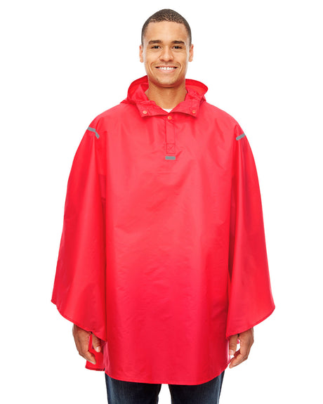 Team 365 Adult Zone Protect Packable Poncho Mens Apparel Jackets & Vests