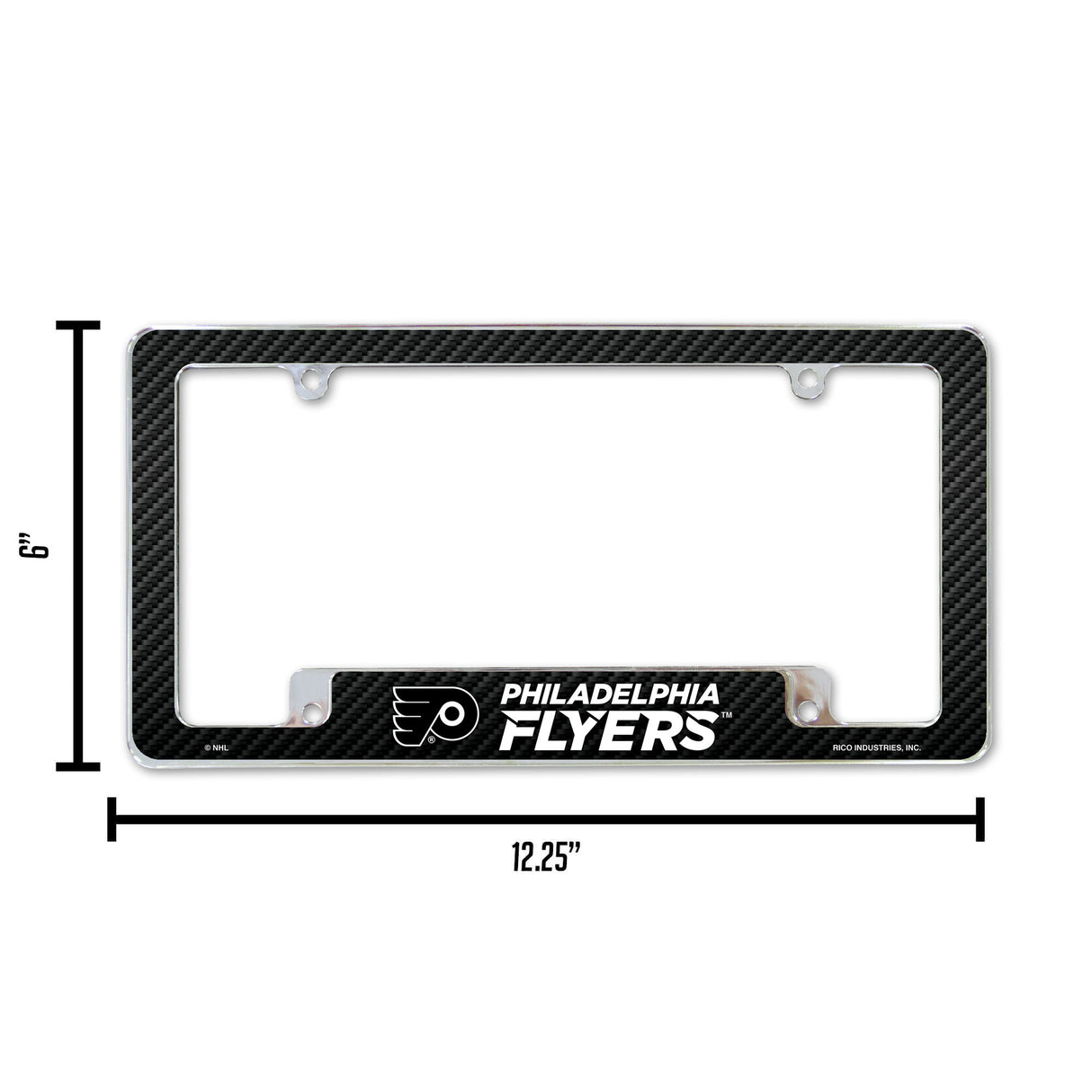 NHL Philadelphia Flyers All Over Chrome Frame Fan Gear NHL Philadelphia Flyers