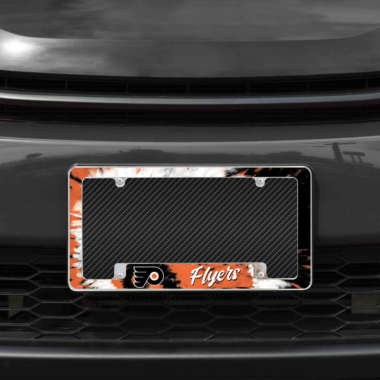NHL Philadelphia Flyers All Over Chrome Frame Fan Gear NHL Philadelphia Flyers
