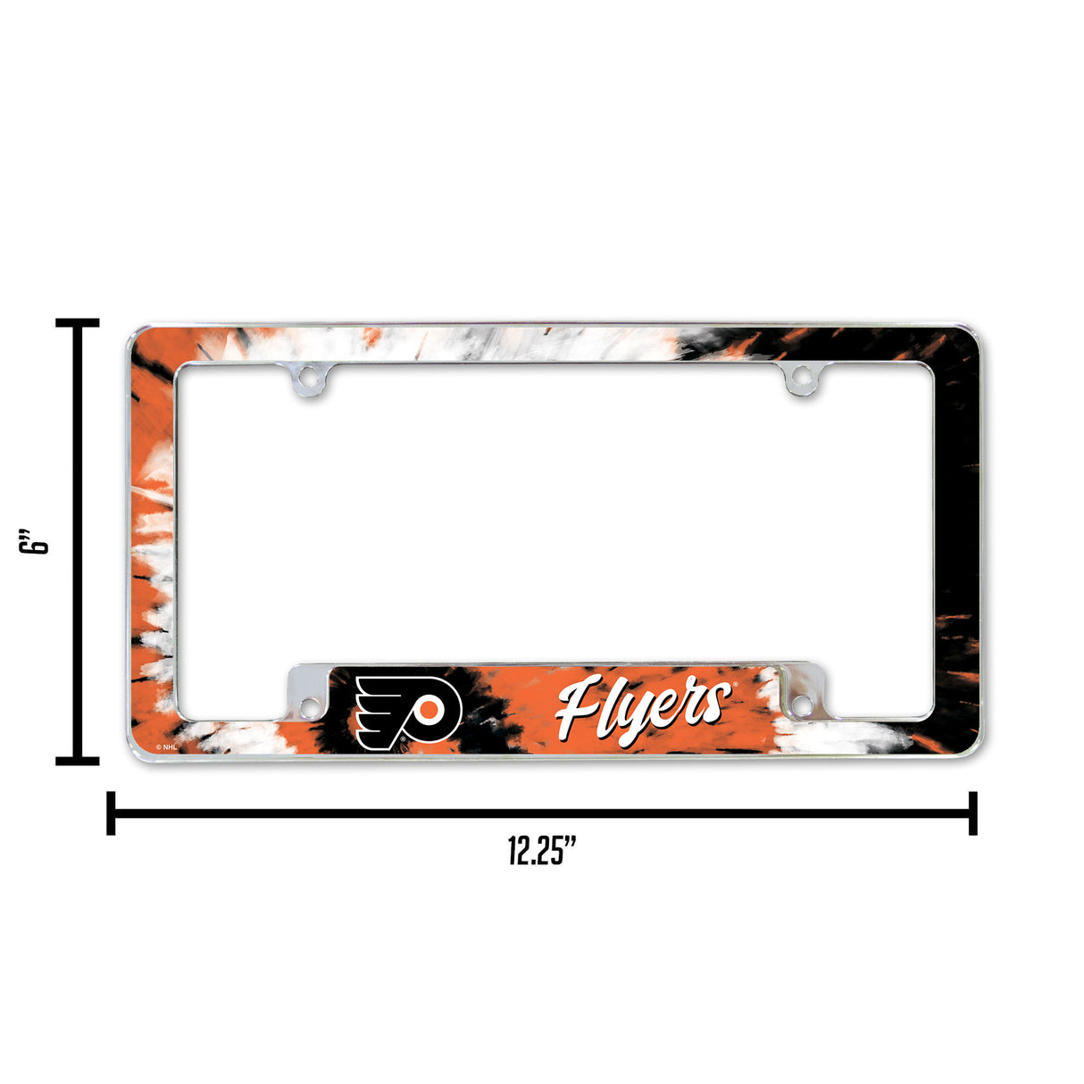 NHL Philadelphia Flyers All Over Chrome Frame Fan Gear NHL Philadelphia Flyers