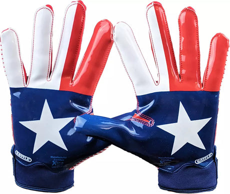 Battle Adult Doom Texas Flag Football Gloves-2