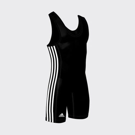 adidas Youth 3 Stripes Wrestling Singlet-1