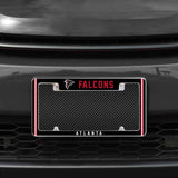 Rico Industries NFL  Atlanta Falcons Classic 12" x 6" Chrome License Plate Frame-1