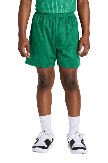 Sport-Tek Youth PosiCharge Mesh 5" Short Youth Apparel Activewear