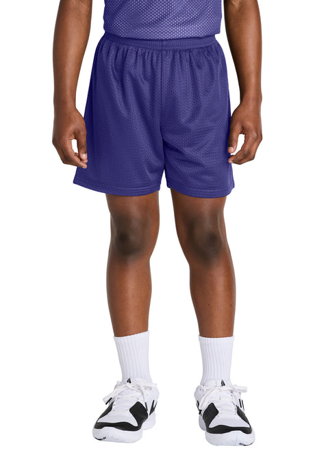 Sport-Tek Youth PosiCharge Mesh 5" Short Youth Apparel Activewear