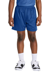 Sport-Tek Youth PosiCharge Mesh 5" Short Youth Apparel Activewear