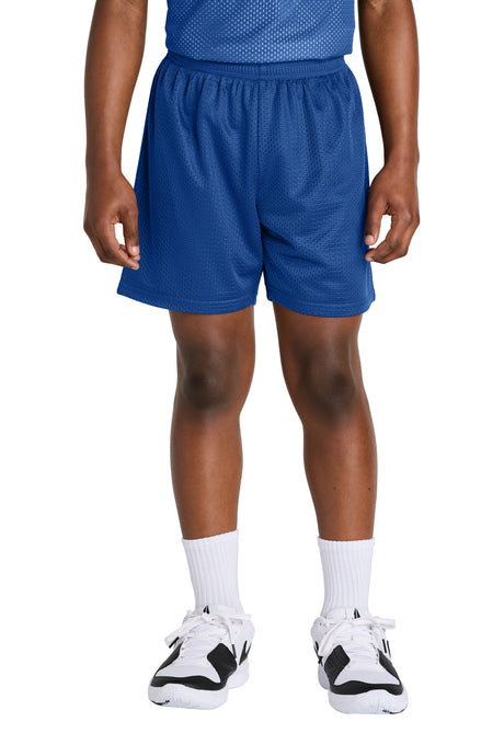 Sport-Tek Youth PosiCharge Mesh 5" Short Youth Apparel Activewear