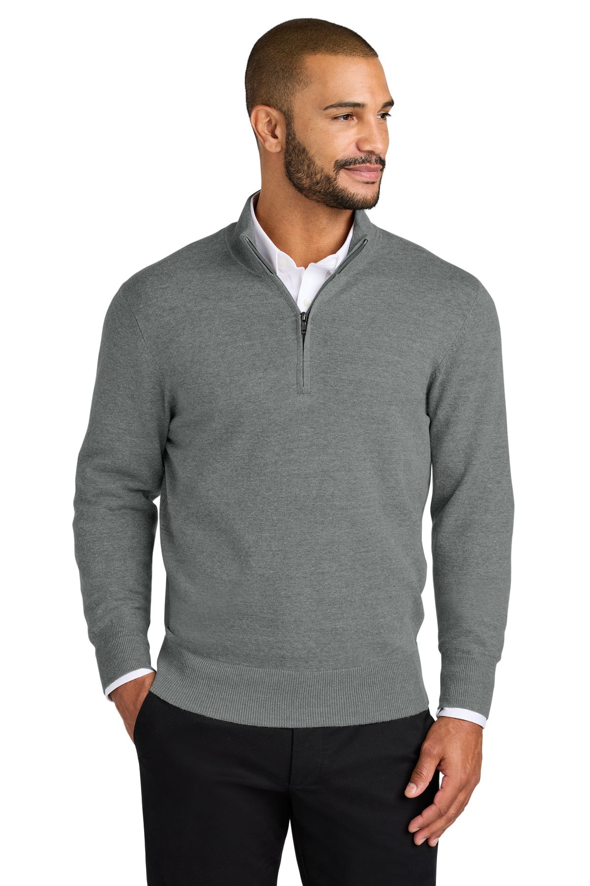 Port Authority Men's Easy Care 1/4-Zip Sweater Mens Apparel Shirts & Tops
