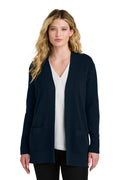 Port Authority Women's Easy Care Open-Front Cardigan Sweater Womens Apparel Shirts & Tops