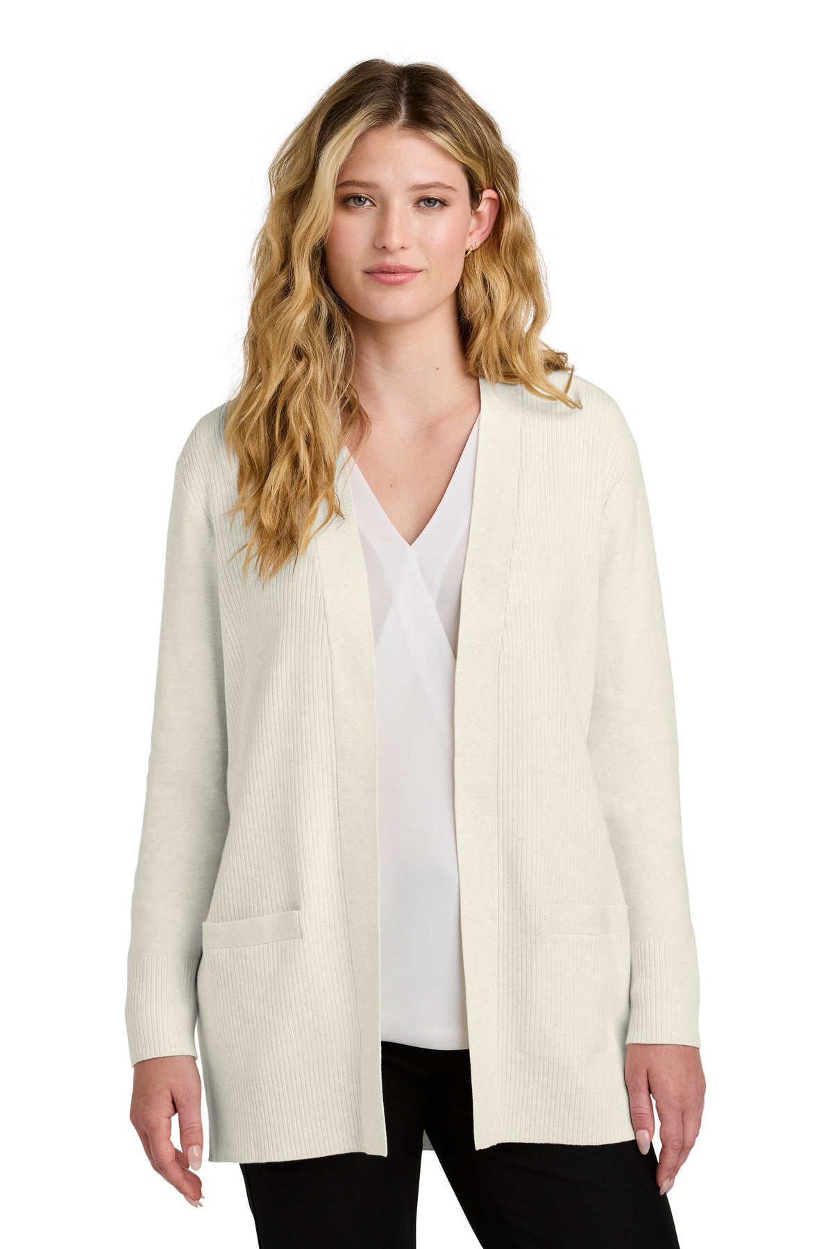 Port Authority Women's Easy Care Open-Front Cardigan Sweater Womens Apparel Shirts & Tops