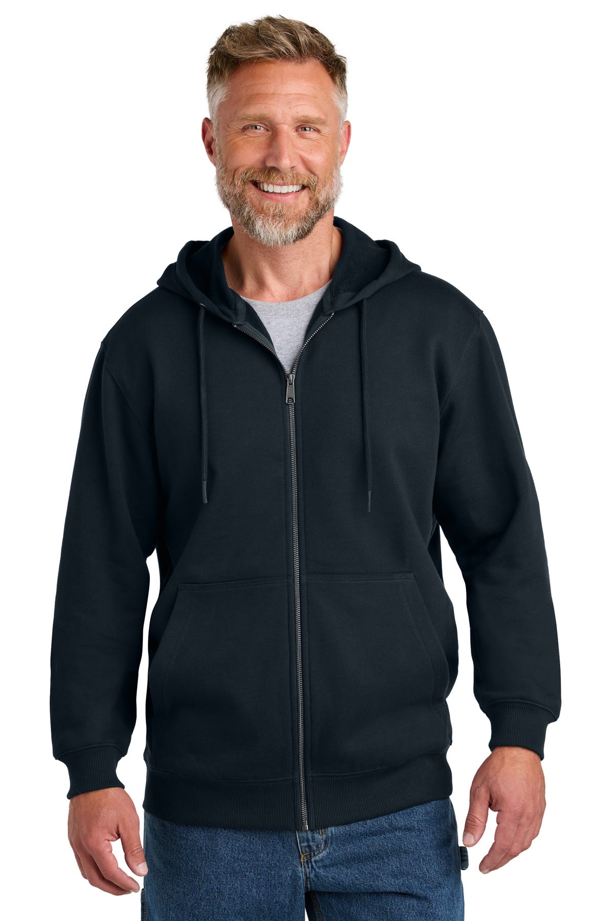 CornerStone Tough Fleece Full-Zip Hoodie CSF631 Mens Apparel Shirts & Tops
