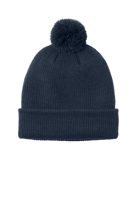 Port Authority Cozy Pom Beanie C978 Mens Apparel Hat & Caps