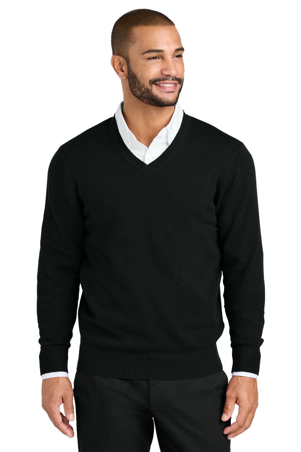 Port Authority Easy Care V-Neck Sweater SW2850 Mens Apparel Shirts & Tops