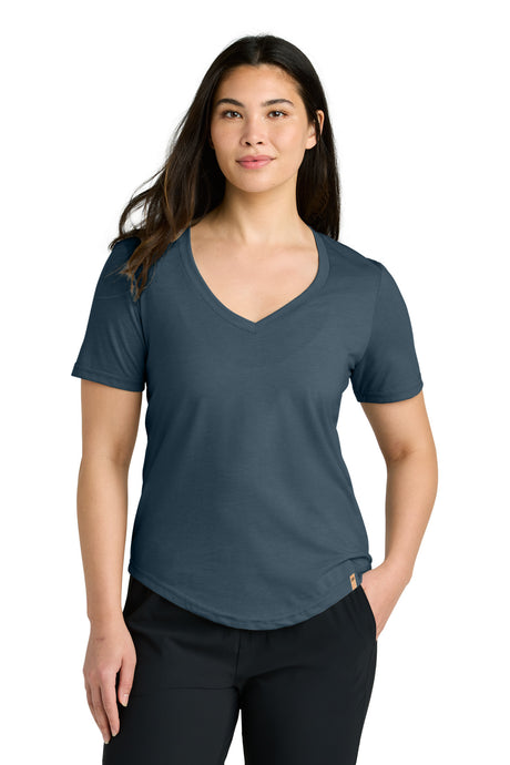 tentree Women's TreeBlend V-Neck T-Shirt TTCW5646 Womens Apparel Shirts & Tops