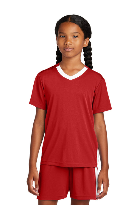 Sport-Tek Youth Competitor United V-Neck YST101 Youth Apparel Activewear