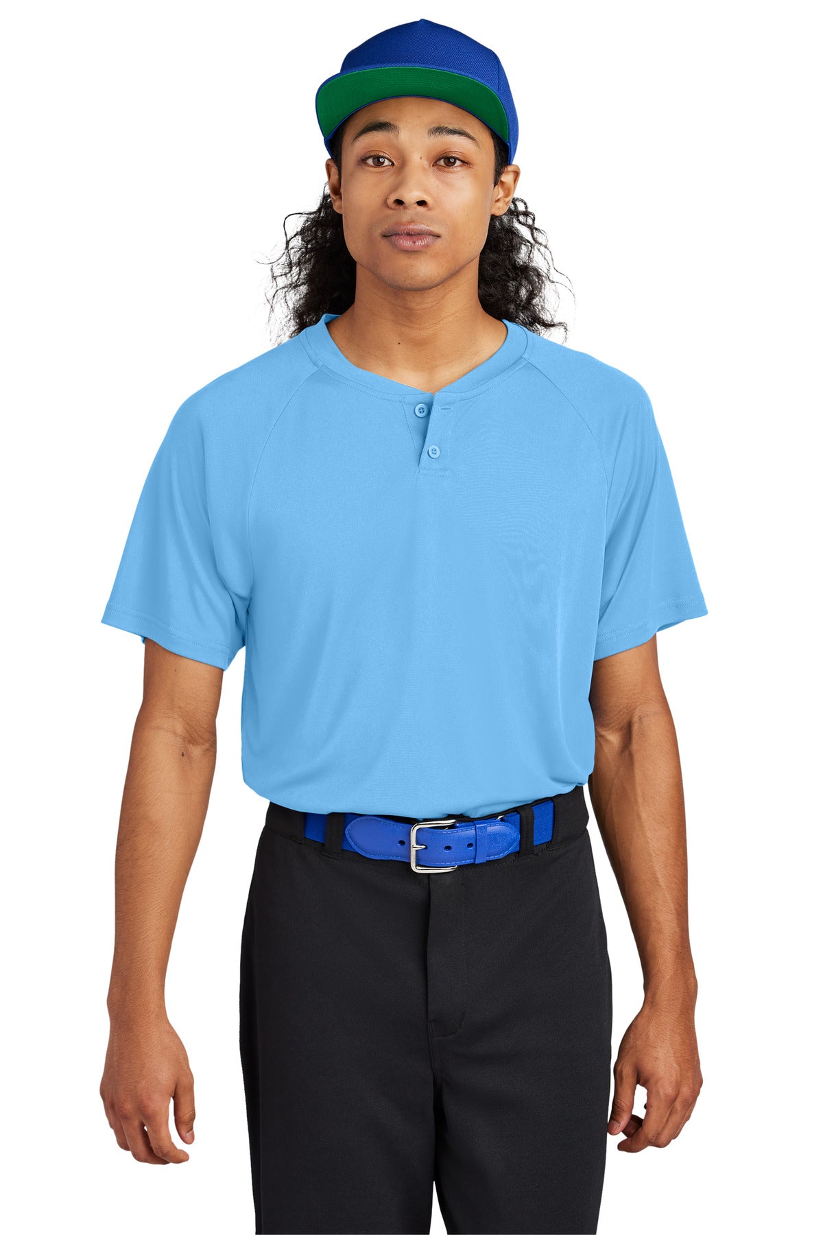 Sport-Tek PosiCharge Competitor 2-Button Henley ST359 Mens Apparel Activewear