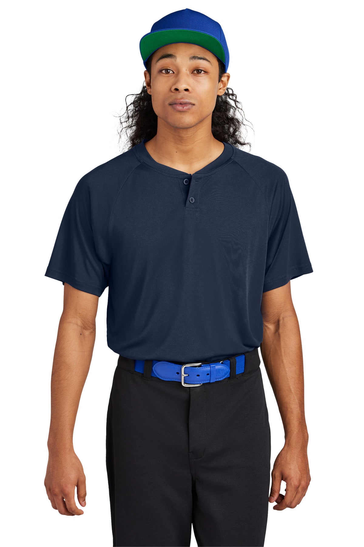 Sport-Tek PosiCharge Competitor 2-Button Henley ST359 Mens Apparel Activewear