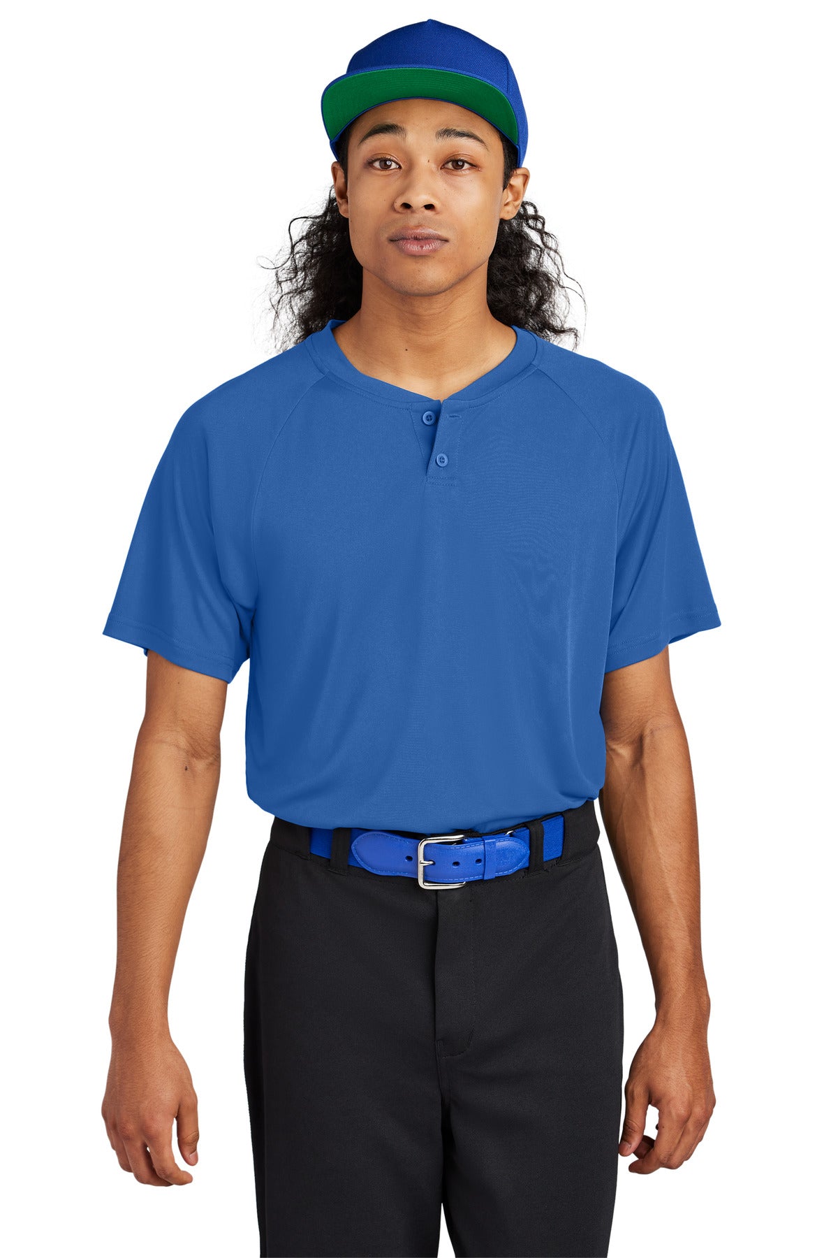 Sport-Tek PosiCharge Competitor 2-Button Henley ST359 Mens Apparel Activewear