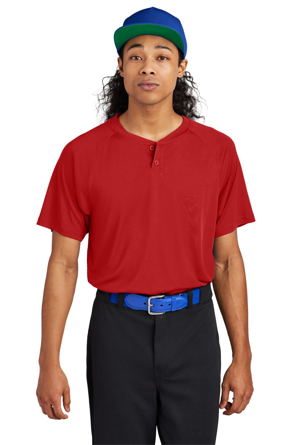 Sport-Tek PosiCharge Competitor 2-Button Henley ST359 Mens Apparel Activewear