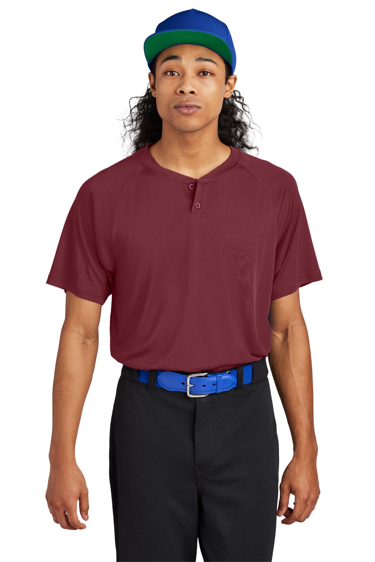 Sport-Tek PosiCharge Competitor 2-Button Henley ST359 Mens Apparel Activewear