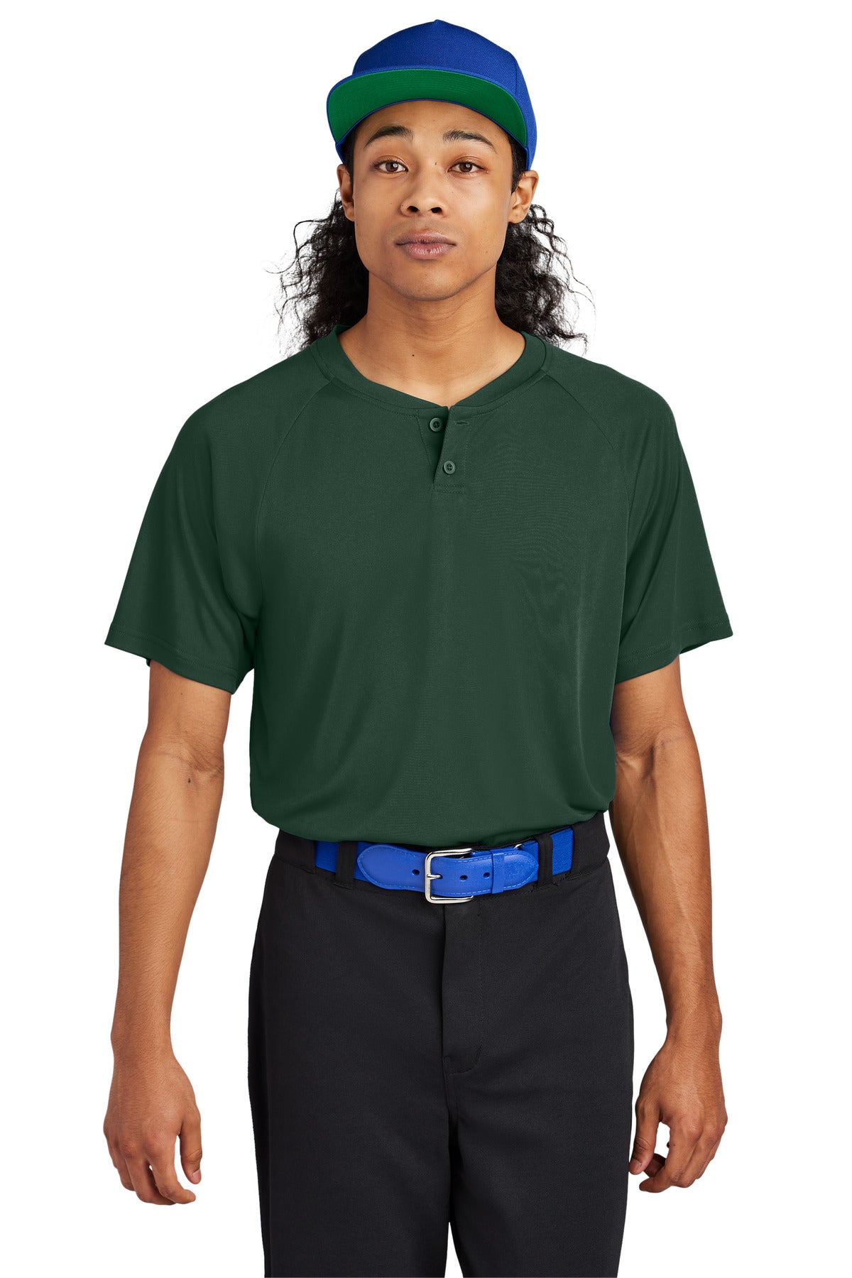 Sport-Tek PosiCharge Competitor 2-Button Henley ST359 Mens Apparel Activewear