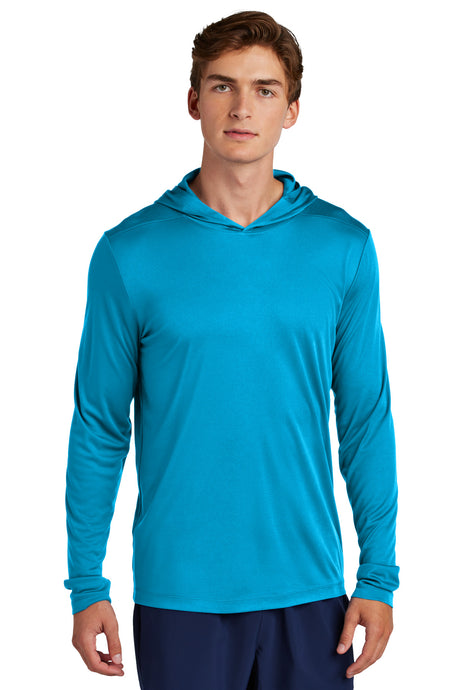 Sport-Tek Posi-UV Pro Long Sleeve Hoodie ST420LSH Mens Apparel Shirts & Tops