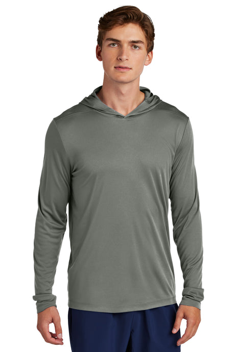 Sport-Tek Posi-UV Pro Long Sleeve Hoodie ST420LSH Mens Apparel Shirts & Tops