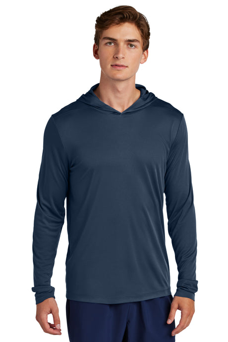 Sport-Tek Posi-UV Pro Long Sleeve Hoodie ST420LSH Mens Apparel Shirts & Tops