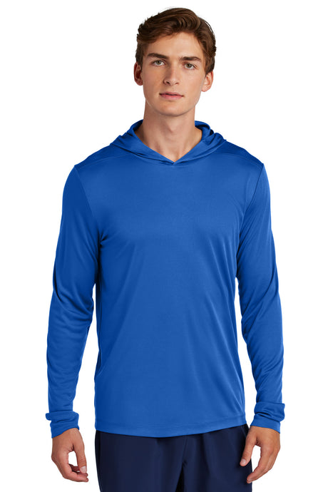 Sport-Tek Posi-UV Pro Long Sleeve Hoodie ST420LSH Mens Apparel Shirts & Tops