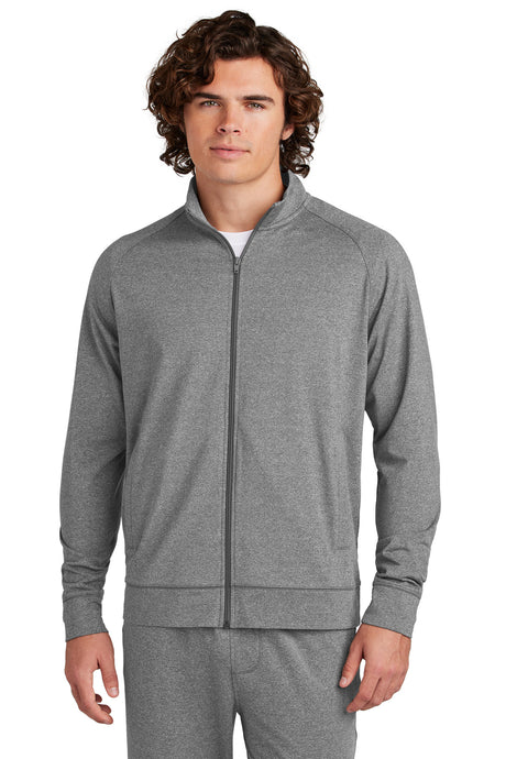 Sport-Tek Men's Sport-Wick Stretch Full-Zip Cadet Jacket Mens Apparel Sweatshirts & Fleece