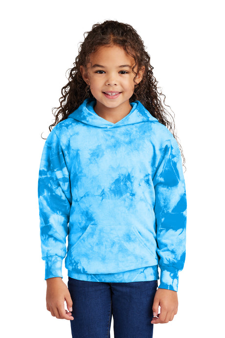Port & Company Youth Crystal Tie-Dye Pullover Hoodie PC144Y Youth Apparel Shirts & Tops
