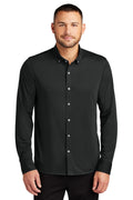 Mercer+Mettle Stretch Jersey Long Sleeve Shirt MM1018 Mens Apparel Shirts & Tops