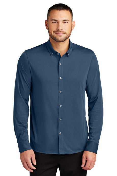 Mercer+Mettle Stretch Jersey Long Sleeve Shirt MM1018 Mens Apparel Shirts & Tops