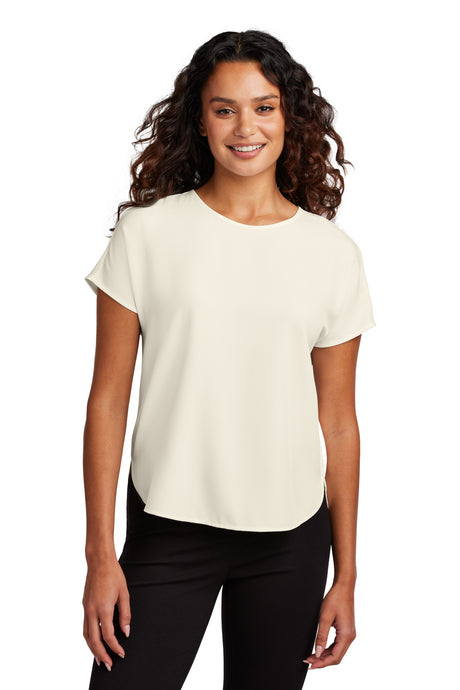 Mercer+Mettle Women's Stretch Crepe Crew MM2015 Womens Apparel Shirts & Tops