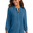 Port Authority Women's 3/4-Sleeve Textured Crepe Tunic LW713 Womens Apparel Shirts & Tops