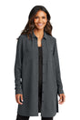 Port Authority Women's Textured Crepe Long Tunic LW715 Womens Apparel Shirts & Tops