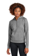 Sport-Tek Women's Sport-Wick Stretch 1/2-Zip Hoodie LST856 Womens Apparel Shirts & Tops