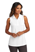 Port Authority Women's Dry Zone UV Micro-Mesh Sleeveless Polo LK110SV Womens Apparel Shirts & Tops