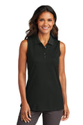 Port Authority Women's Dry Zone UV Micro-Mesh Sleeveless Polo LK110SV Womens Apparel Shirts & Tops