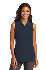 Port Authority Women's Dry Zone UV Micro-Mesh Sleeveless Polo LK110SV Womens Apparel Shirts & Tops