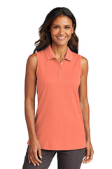 Port Authority Women's Dry Zone UV Micro-Mesh Sleeveless Polo LK110SV Womens Apparel Shirts & Tops