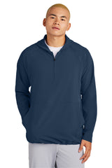 Sport-Tek Men's Repeat 1/2-Zip Long Sleeve Hooded Jacket JST488 Mens Apparel Jackets & Vests