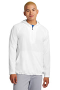 Sport-Tek Men's Repeat 1/2-Zip Long Sleeve Hooded Jacket JST488 Mens Apparel Jackets & Vests