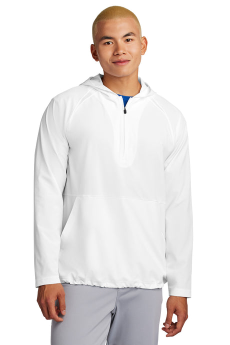 Sport-Tek Men's Repeat 1/2-Zip Long Sleeve Hooded Jacket JST488 Mens Apparel Jackets & Vests