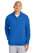 Sport-Tek Men's Repeat 1/2-Zip Long Sleeve Hooded Jacket JST488 Mens Apparel Jackets & Vests