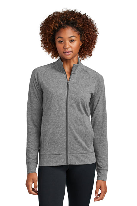 Sport-Tek Women's Sport-Wick Stretch Full-Zip Cadet Jacket LST857 Womens Apparel Shirts & Tops