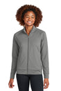 Sport-Tek Women's Sport-Wick Stretch Full-Zip Cadet Jacket LST857 Womens Apparel Shirts & Tops