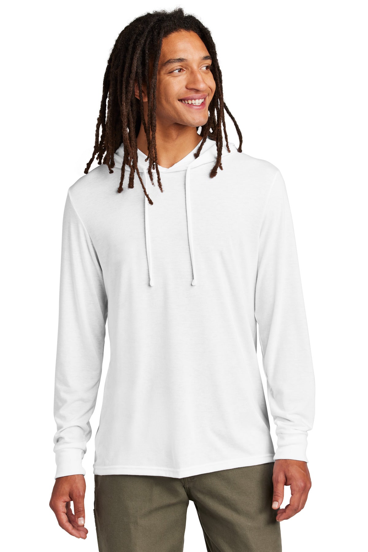 Allmade Unisex Tri-Blend Hoodie Tee AL6003 Mens Apparel Shirts & Tops